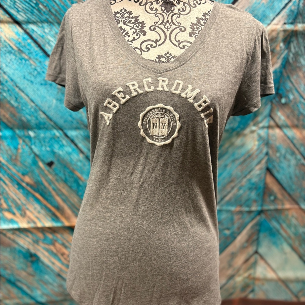 Abercrombie & Fitch Charcoal Women's Tee